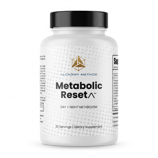 Alch3my Method Metabolic Reset day and night metabolism bottle